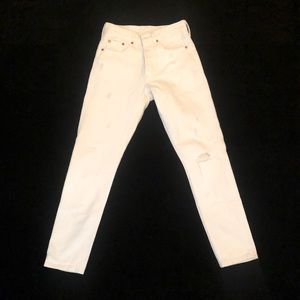 Levi’s 501 S Skinny jeans in white